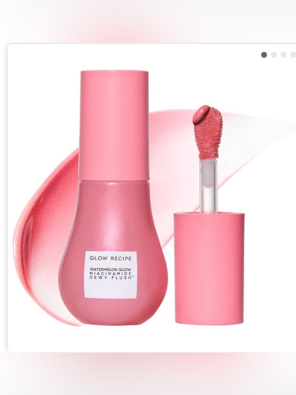Glow Recipe Watermelon Glow Niacinamide Dewy Flush Tinted Serum in a 12 ml (0.4